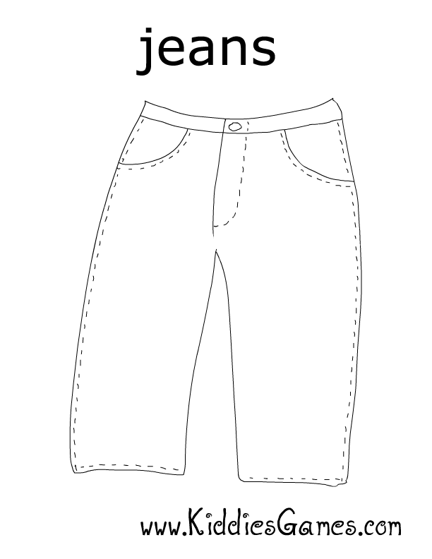 jeans coloring pages - photo #4