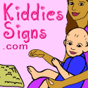 Happy, bright kids are using sign language