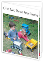 One Two Three Four Trucks - Print out book in color