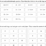 jeux de mathématiques de bingo