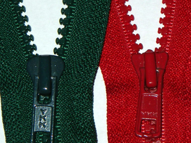 YKK zippers