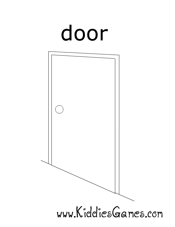 Door Colouring Page & Find This Pin And More On Színező. Free Printable ...